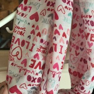 Valentine’s day “Love” scarf